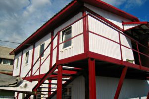 двухэтажное модульное здание